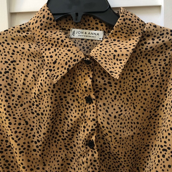 Jon & Anna Contemporary•M•Cheetah Print Blouse - Picture 2 of 7
